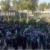 تجمع دانش آموزان در کنار قبور شهدای حمله تروریستی