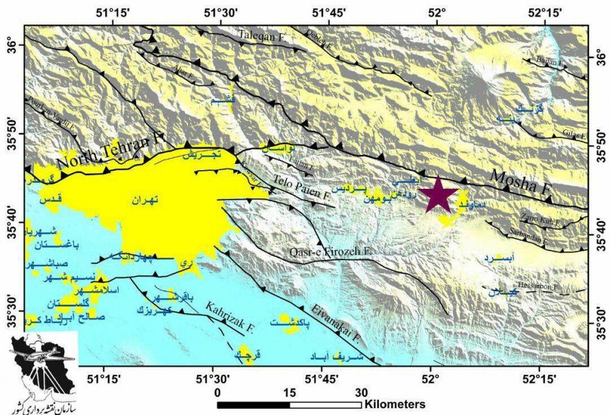 گسل مشا می‌تواند مسبب زمین لرزه تهران باشد/ثبت بیشترین شتاب در فشم