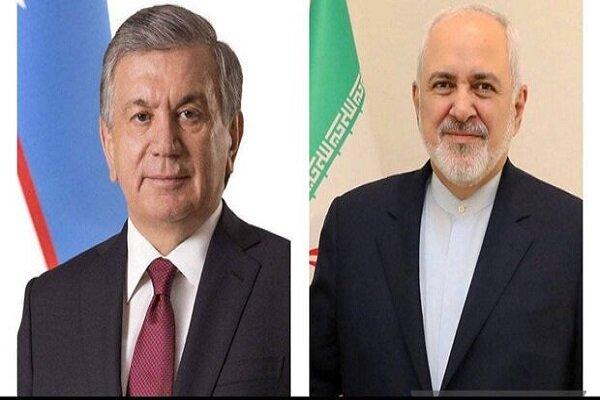 Iran’s Zarif meets with Uzbek president for bilateral talks