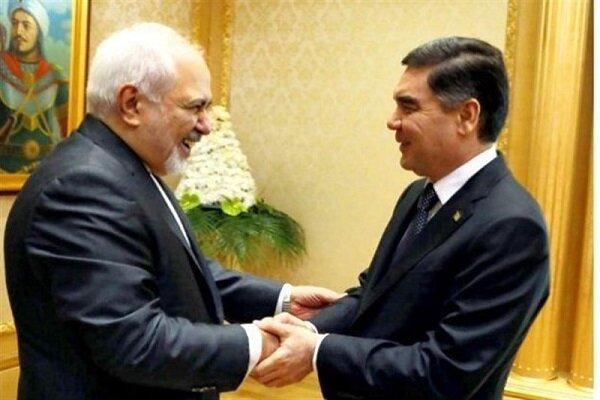 Zarif meets with Turkmen president in Ashgabat