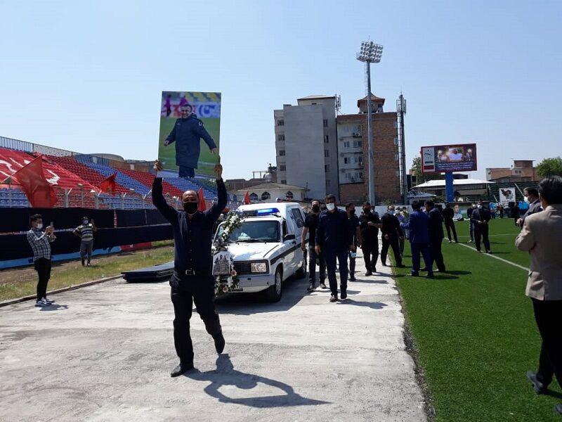 پیکر مرحوم نادر دست‌نشان در قائمشهر به خاک سپرده شد