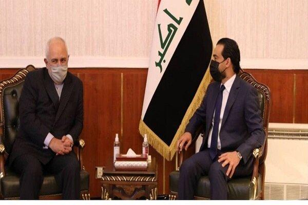 Zarif holds meeting with Iraqi parl. speaker