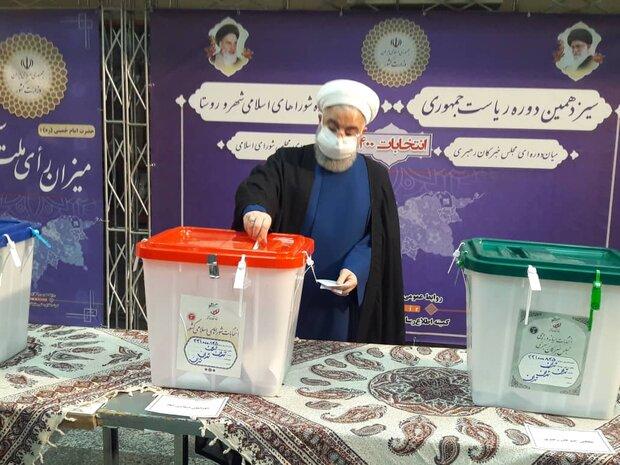 Rouhani casts ballot in Iran's 13th presidential election