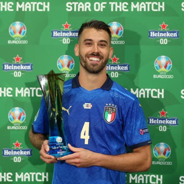 یورو 2020 همچنان به کام مدافع رم؛/ اسپیناتزولا بهترین بازیکن ایتالیا – اتریش (عکس)