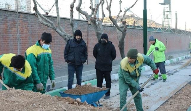 کاشت ۱۲۰۰ اصله نهال در حاشیه بزرگراه شهید دوران