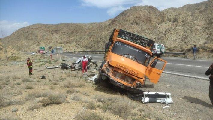 تصادف مرگبار در ورودی دهبکری در بم