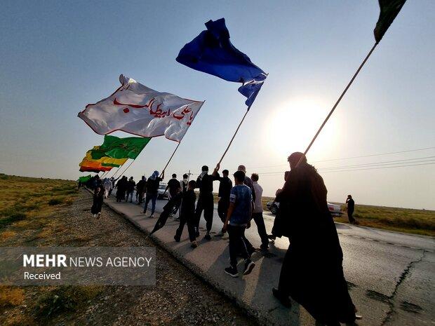 حرکت کاروان مشایه شادگان به سمت کربلا آغاز شد