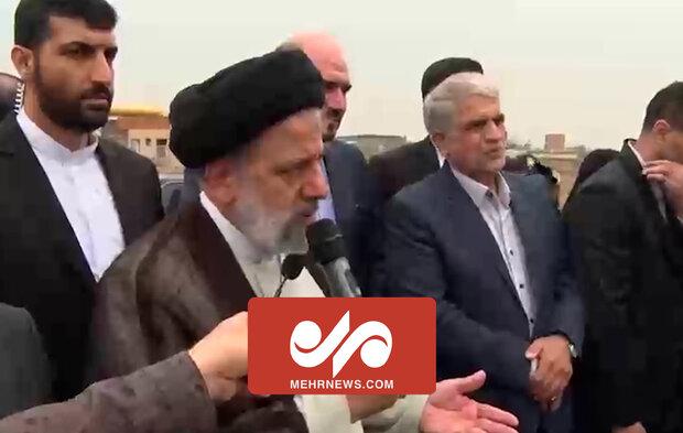 گفت‌وگوی رئیسی با صاحبان زمین‌های شهرک امیرالمومنین