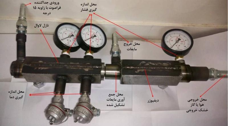 ساخت جداکننده‌های فراصوت برای نم زدایی از گاز طبیعی در صنعت گاز