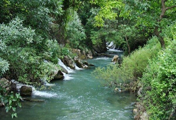 نمایی از رودخانه الوند قصرشیرین