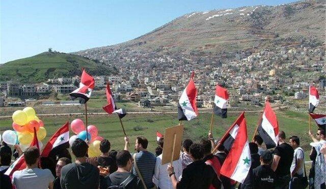 دمشق: ایستادگی غرور آفرین اهالی جولان مهر تاییدی بر زوال حتمی اسرائیل است