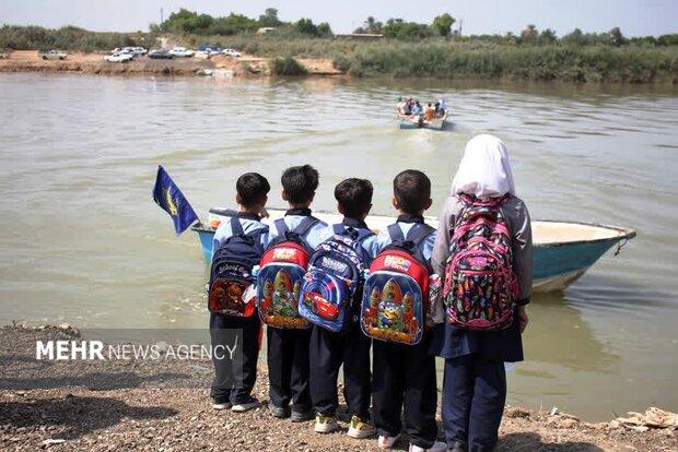 پل شناور عنافچه شهرستان باوی راه اندازی شد