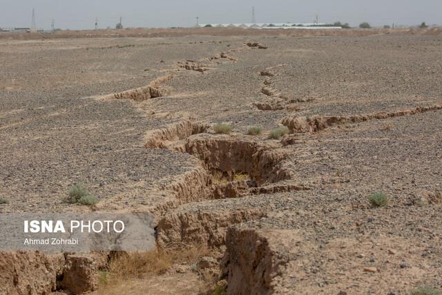 افزایش فرونشست در نزدیک شهر کرمان