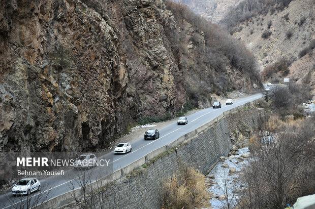 تردد روان در محورهای شمالی/بارش برف و باران در ارتفاعات شمال