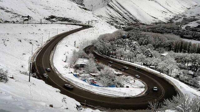 بدون زنجیرچرخ در جاده‌های کوهستانی البرز تردد نکنید