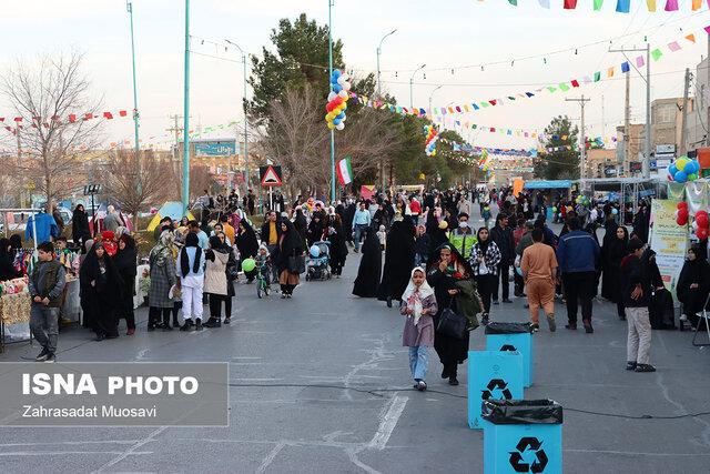 پیاده راه ولی عصر(عج) در یزد به مناسبت نیمه شعبان